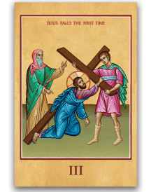 Set of 14 All-Weather Stations of the Cross with Polywood Shrines