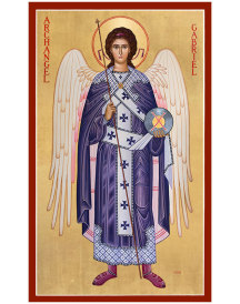 Archangel Gabriel Chapel Size Original Icon 48" tall SOLD