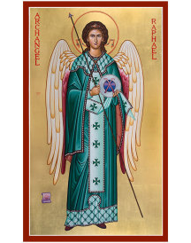 Archangel Raphael Chapel Size Original Icon 48" tall SOLD