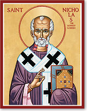 Saint Nicholas icon from Monastery Icons