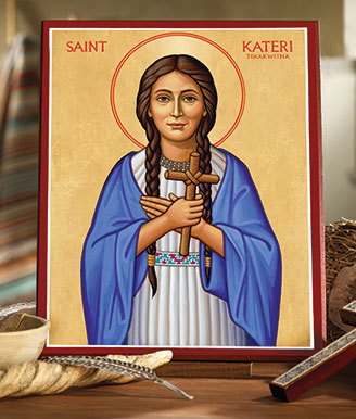 Icon of St. Kateri Tekakwitha from Monastery Icons