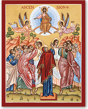 Ascension icon from Monastery Icons