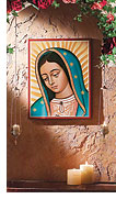 Monastery Icons Face of Our Lady of Guadalupe
