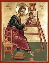 Saint Luke painting the Virgin Mary