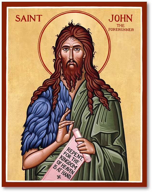 Men Saint Icons: St. John the Baptist Icon | Monastery Icons