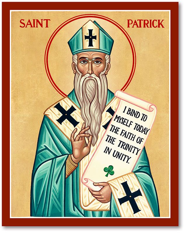 Men Saint Icons: St. Patrick Icon | Monastery Icons