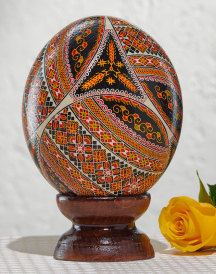 Fine Art Easter Ostrich Egg