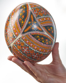 Fine Art Easter Ostrich Egg