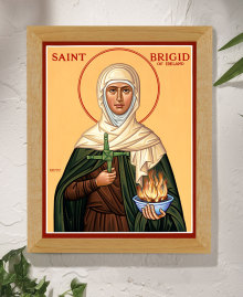 St. Brigid Original Icon 14" tall