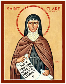 St. Clare Original Icon 14" tall SOLD