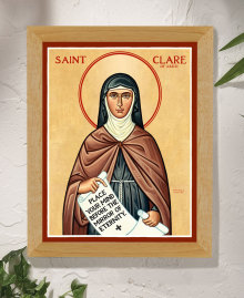 St. Clare Original Icon 14" tall