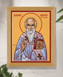 St. David of Wales Original Icon 14" tall