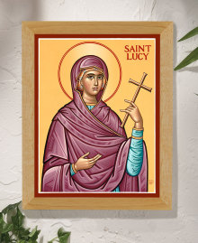 St. Lucy Original Icon 14" tall