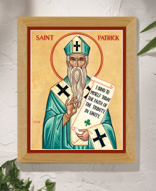 St. Patrick Original Icon 14" tall
