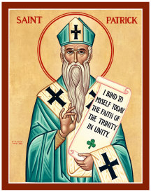 St. Patrick Original Icon 14" tall
