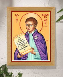 St. Stanislaus Kostka Original Icon 14" tall