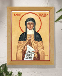 St. Teresa of Avila Original Icon 14" tall