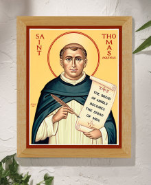 St. Thomas Aquinas Original Icon 14" tall