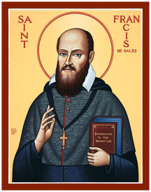 St. Francis De Sales Original Icon 14" tall
