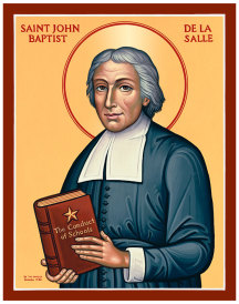 St.John Baptist De La Salle Original Icon 14" tall SOLD