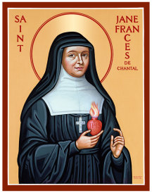 St. Jane Frances De Chantal Original Icon 14" tall