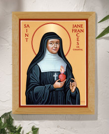 St. Jane Frances De Chantal Original Icon 14" tall