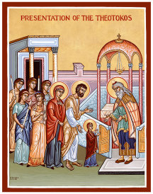 Presentation Of Mary Original Icon 14" tall