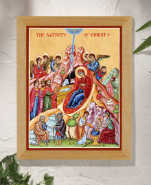Nativity Of Christ Original Icon 20" tall SOLD