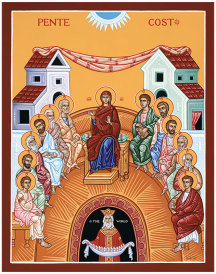 Pentecost Original Icon 20" tall