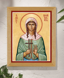 St. Barbara Original Icon 14" tall