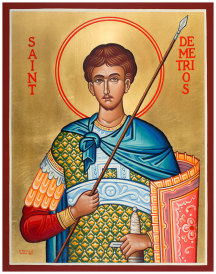 St. Demetrius Original Icon 14" tall