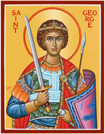 St. George Portrait Original Icon 14" tall
