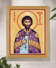 St. Theodore the General Original Icon 14" tall