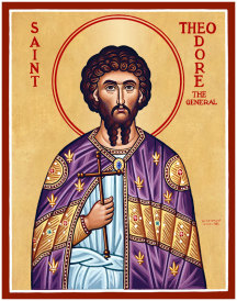 St. Theodore the General Original Icon 14" tall