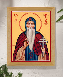 St. Simeon Mirotochivi Original Icon 14" tall