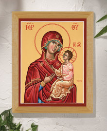  Virgin and Child Original Icon 14" tall SOLD