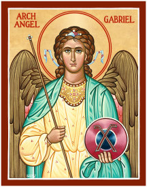 Saint Gabriel Original Icon 14" tall