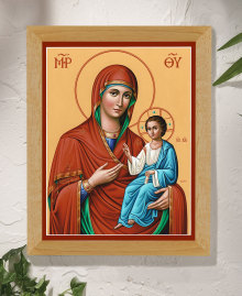  Virgin Mary Directress Original Icon 20" tall