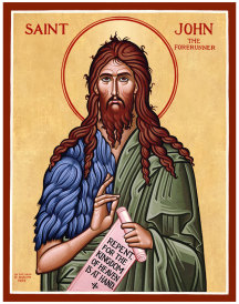 St. John the Baptist Original Icon 14" tall SOLD