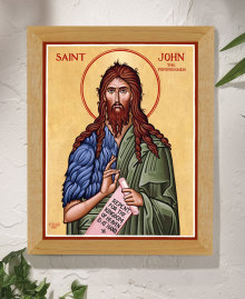 St. John the Baptist Original Icon 14" tall