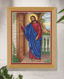 Christ Knocking Original Icon 20" tall