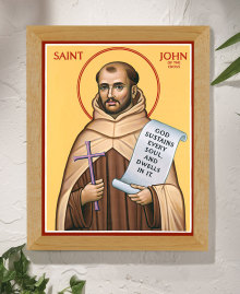 St. John of the Cross Original Icon 14" tall