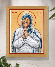 St. Teresa of Calcutta Original Icon 14" tall SOLD