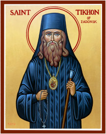 St. Tikhon of Zadonsk Original Icon 14" tall