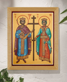 Ss. Constantine and Helen Original Icon 14" tall