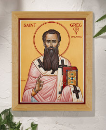 St Gregory Palamas Original Icon 14" tall