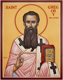 St Gregory Palamas Original Icon 14" tall