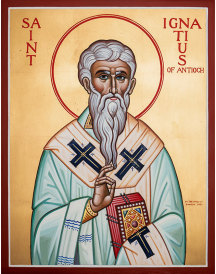 St. Ignatius of Antioch Original Icon 14" tall