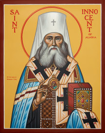 St. Innocent of Alaska Original Icon 14" tall