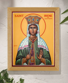 St. Irene the Great Martyr Original Icon 14" tall